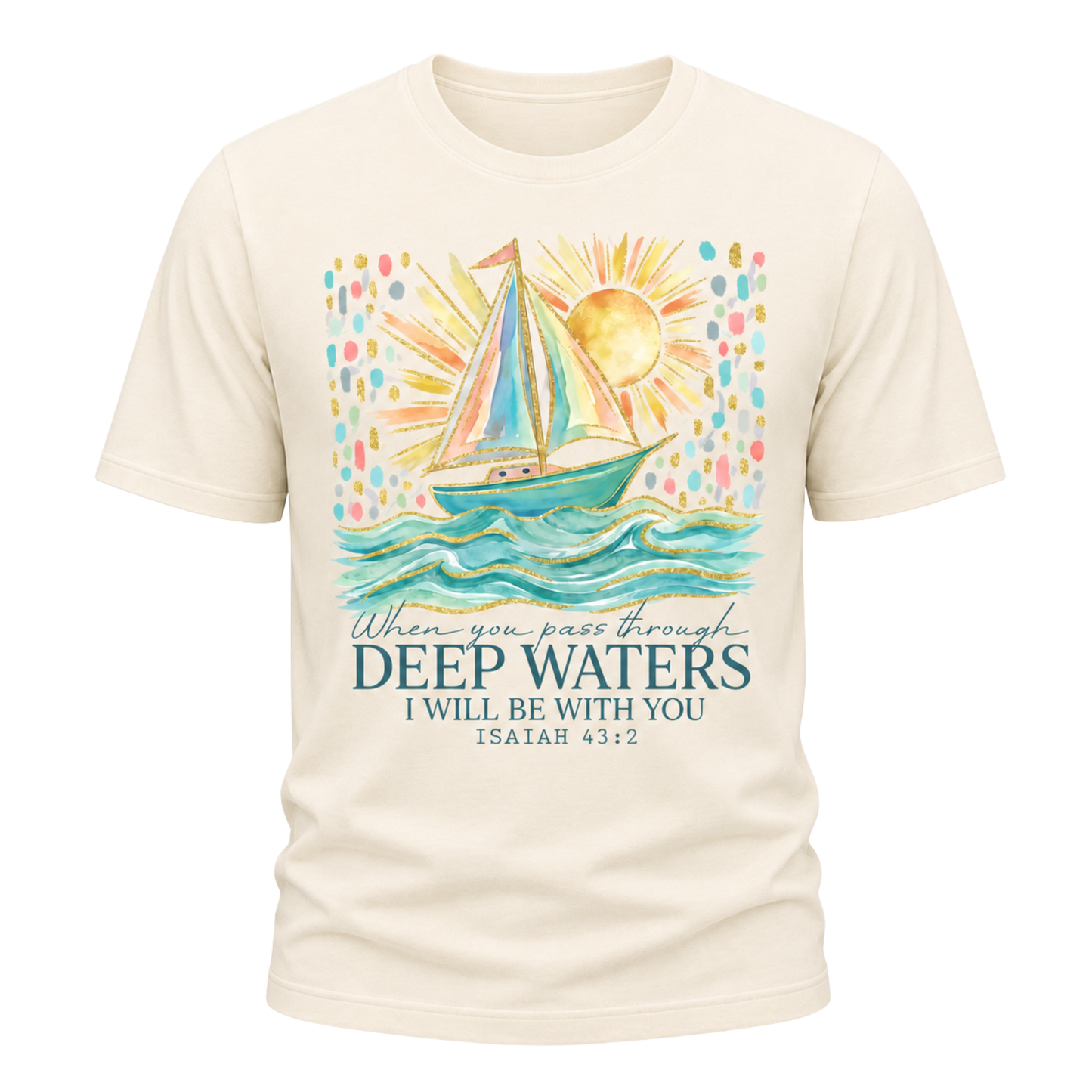 Deep Waters Isaiah 43:2 Tee