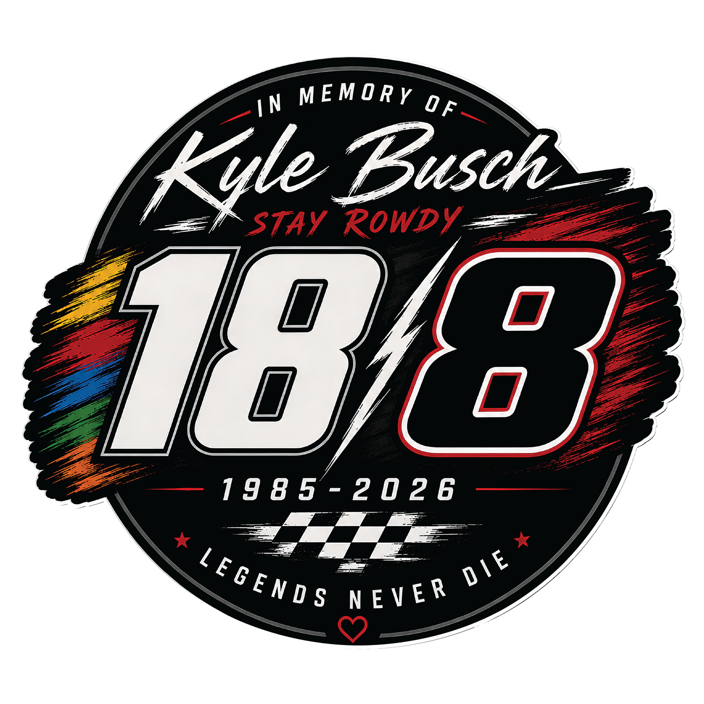 Kyle Busch Memorial Decal - In His Honor