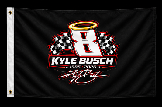Kyle Busch #8 Memorial Flag