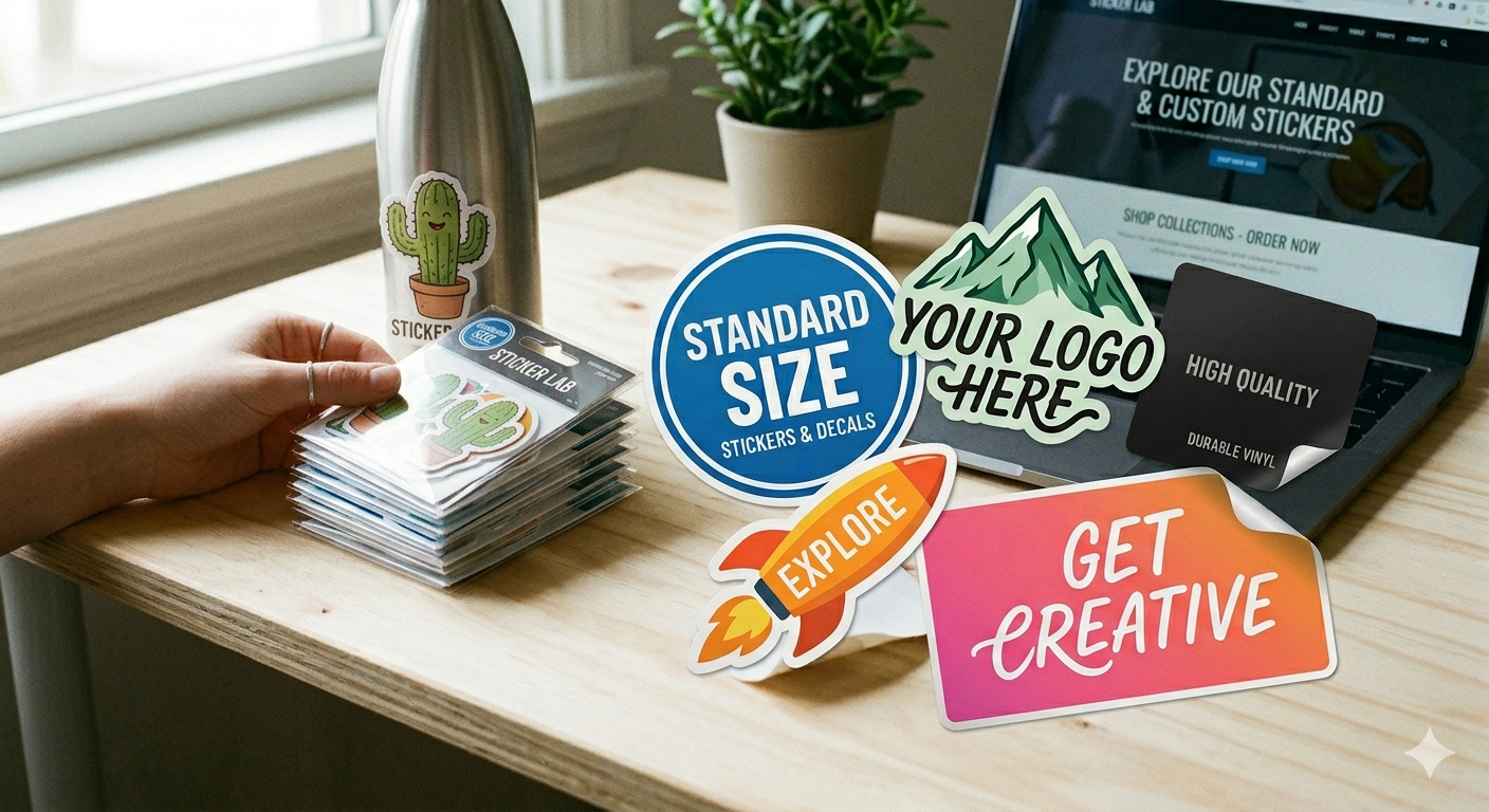 Standard Size Stickers & Decals